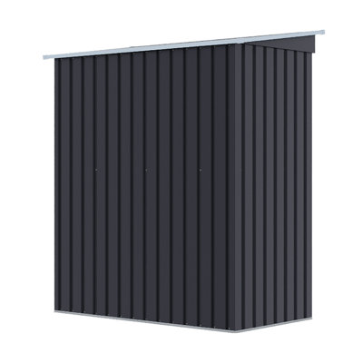 5 x 3 FT Outdoor Metal Storage Shed with Lockable Door for Garden