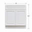 Base de meuble-lavabo blanc