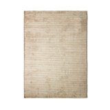 Houkime Tencel Striped Area Rug in Beige