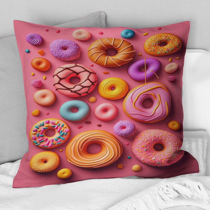 Coussin coloré Colorful Donuts Flatley I - Food Donuts