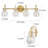Melodie Modern 4 - Light Gold Vanity Light-1334495295