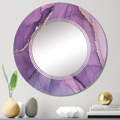 Miroir de salle de bain mural rond