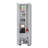 White Storage Shelves Broom Cabinet