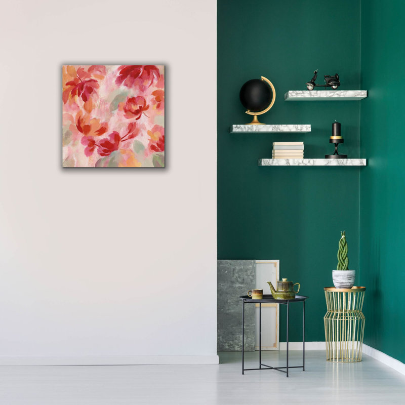 «Spring Galore III» par Silvia Vassileva, art mural sur toile, H 26 po x l 26 po x P 1,5 po