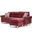 Canapé modulaire réversible 2 pièces Red Velvet