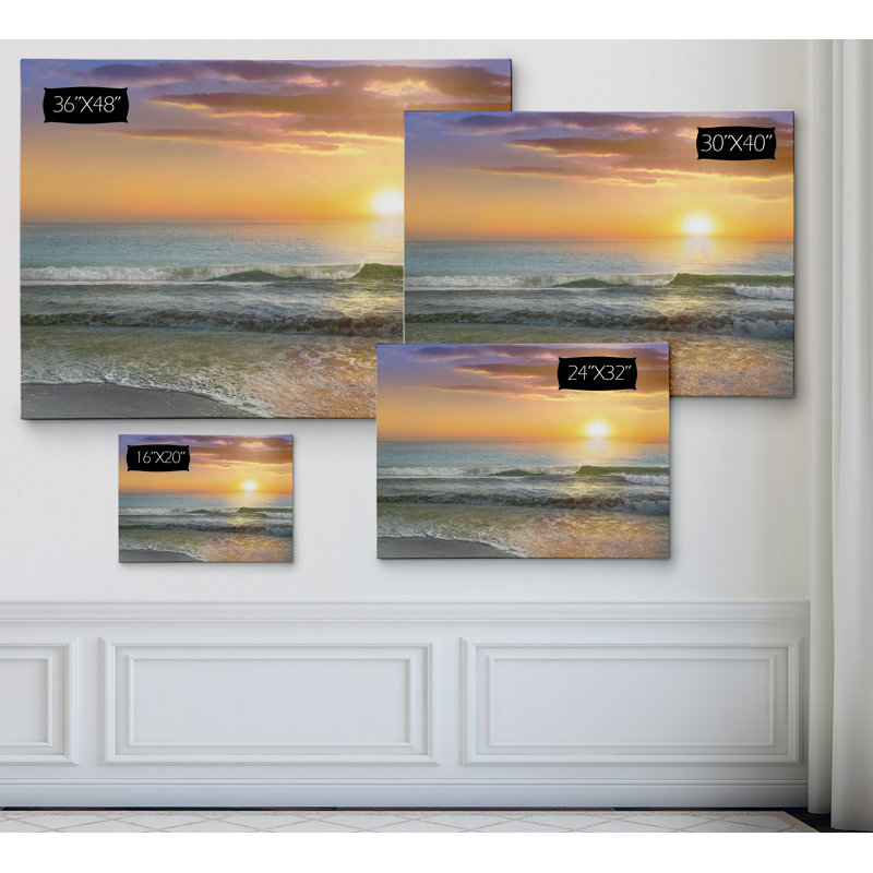 " Dawn Rays ", 24" H x 32" W x 1.5" D, Wrapped Canvas