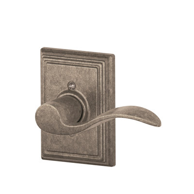 Accent Lever with Addison Trim Non-Turning Lock