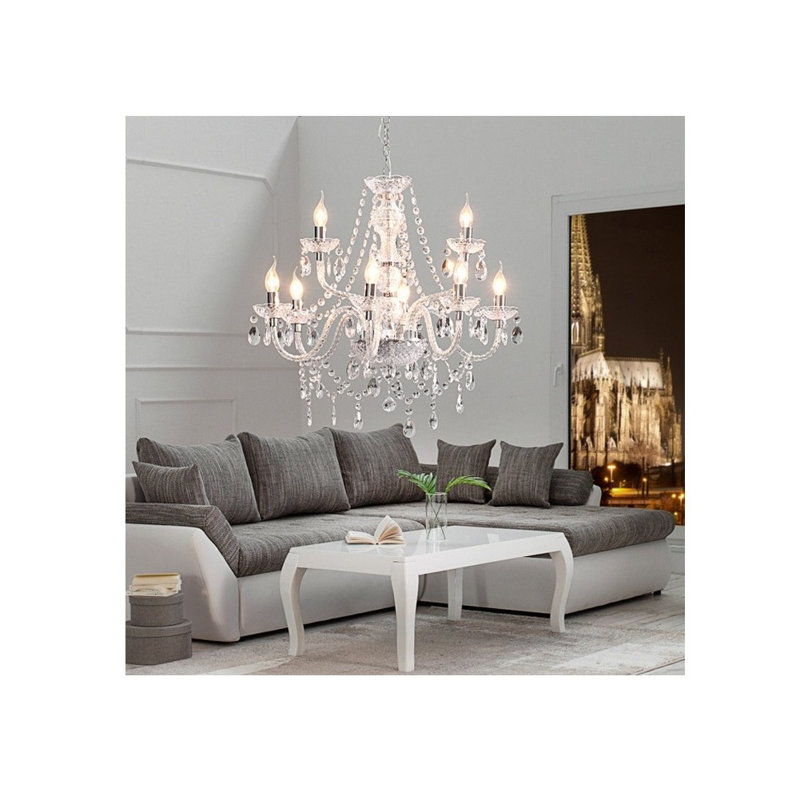 9-Light Candle Style Chandelier