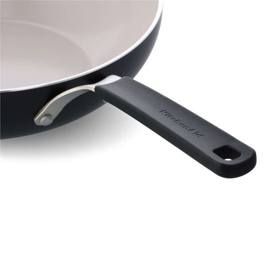 Coloured Aluminium Wok 28cm - Matte Black