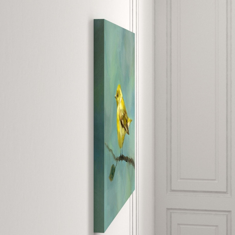 Baby Bird II Painting by Beverly Fuller, Brush Gel, 36" H x 36" W