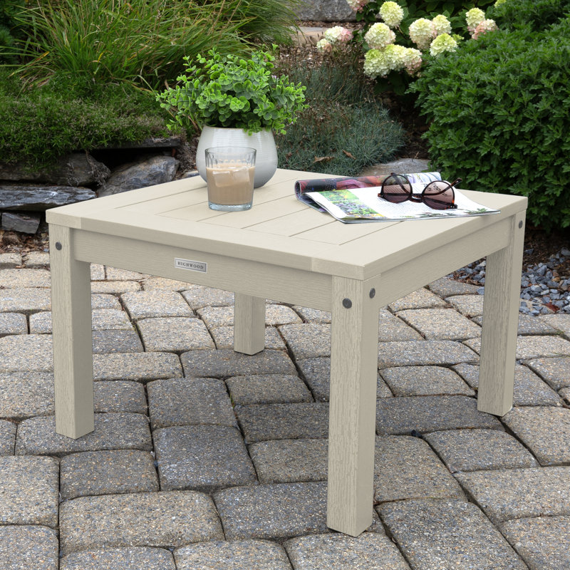 Arbnora Outdoor Side Table , 24'' in. W 24'' in. D, Whitewash