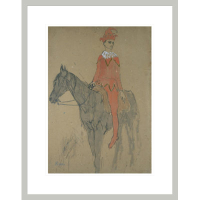 «Jester on Horseback» par Pablo Picasso, impression giclée sur cadre