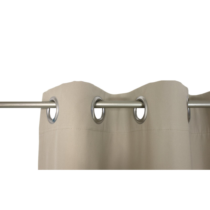 Eisenhauer Cotton Room Darkening Curtain Single Panel, 130cm Width x 145cm Drop, Taupe