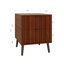 Armoire de chevet à 2 tiroirs Easy-Access, bois d'ingénierie, brun café, table de chevet polyvalente avec rangement dans les tons de bois brun, solution de rangement