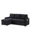 Canapé inclinable de 78,75 po, canapé-lit escamotable avec ports de chargement USB et Tape-C, canapé modulaire en forme de L avec rangement inclinable et rangement avec accoudoirs, canapé de salon confortable-121060235