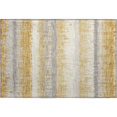 Premium Machine Washable Jahnke AMF1013 Stripes Rug