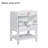 24" Bathroom Vanity Base with Solid Wood Frame & Storage Cabinet