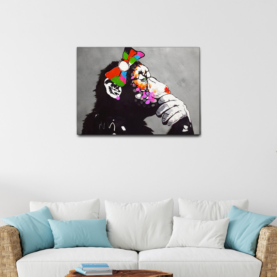 Acrylbild Lady Monkey von Banksy