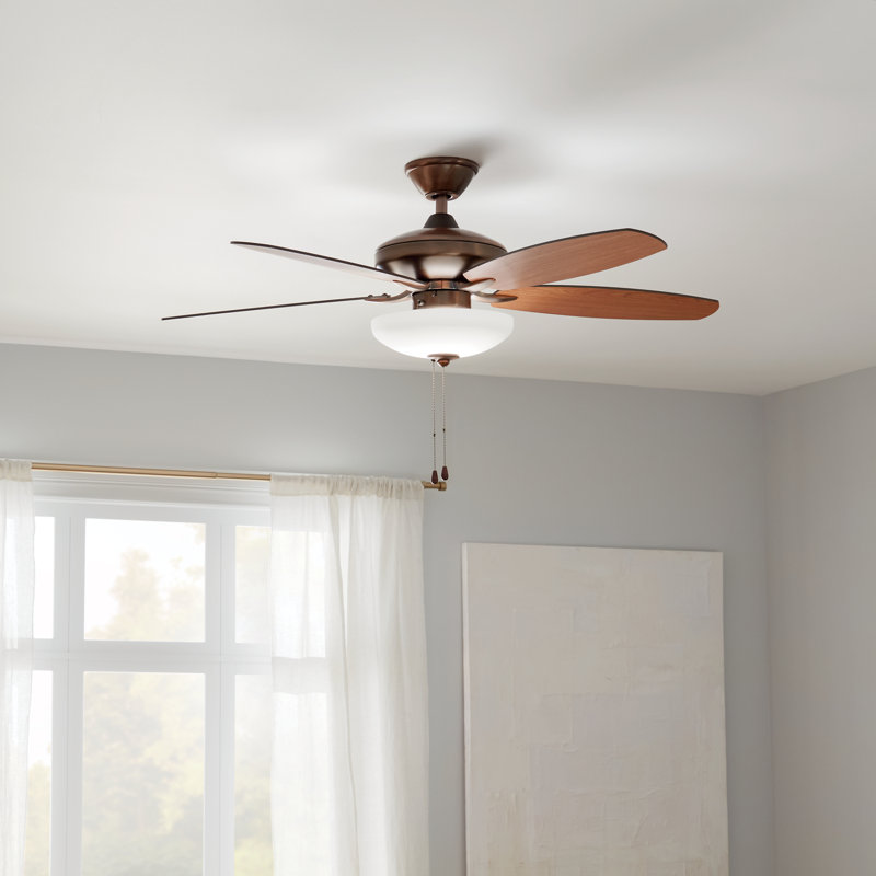 52'' Ceiling Fan with LED Lights, Oil Brushed Bronze