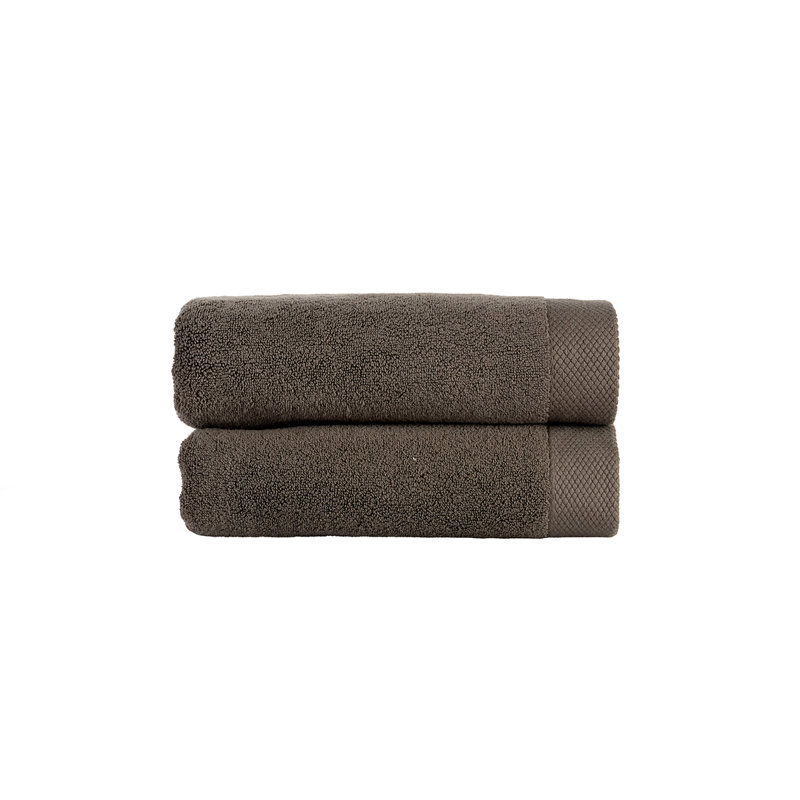 Luxe Turkish Cotton Hand Towel, Brown