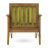 Club Chair In , Built With Wood And Slat Panels Patio Chair, Created From Resilient Design-523853743