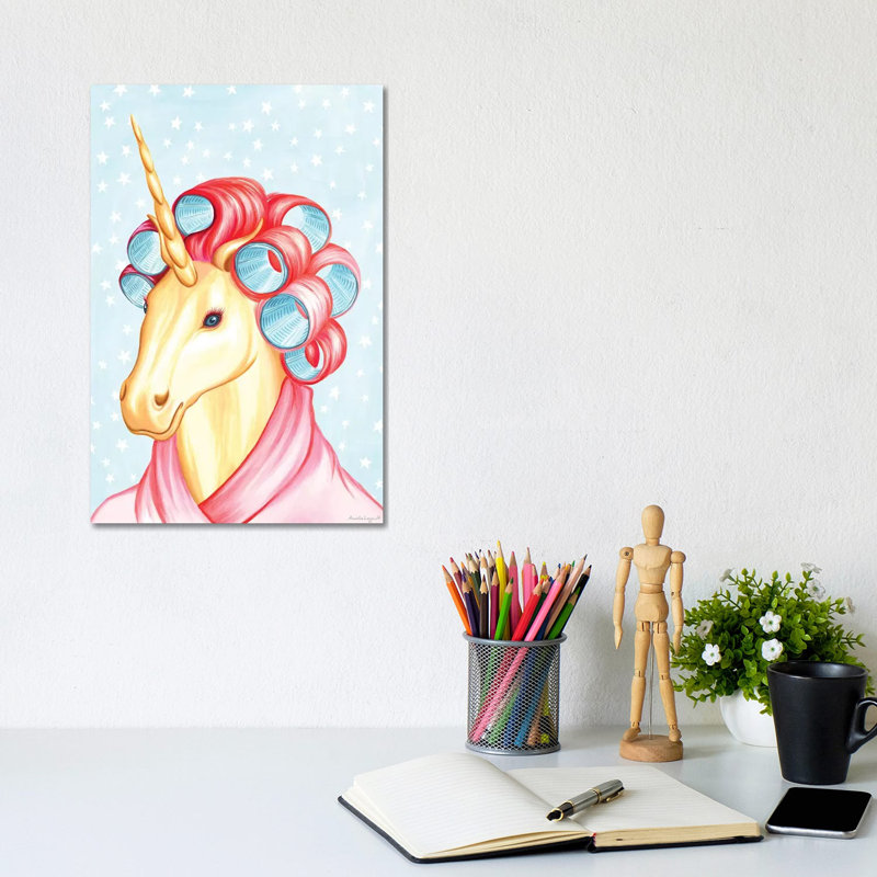 Unicorn by Amélie Legault - Wrapped Canvas Gallery-Wrapped Canvas Giclée, 20.32 cm H x 30.48 cm W