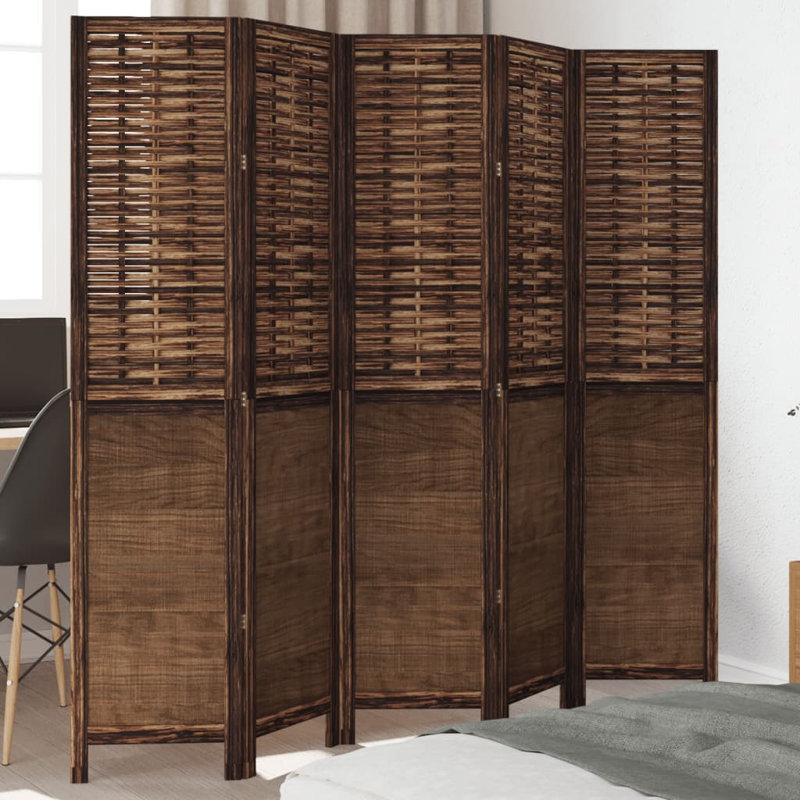 Vienna Solid Wood Room Divider, 180cm H x 180cm W, Dark brown