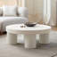 Table basse ronde de style crème