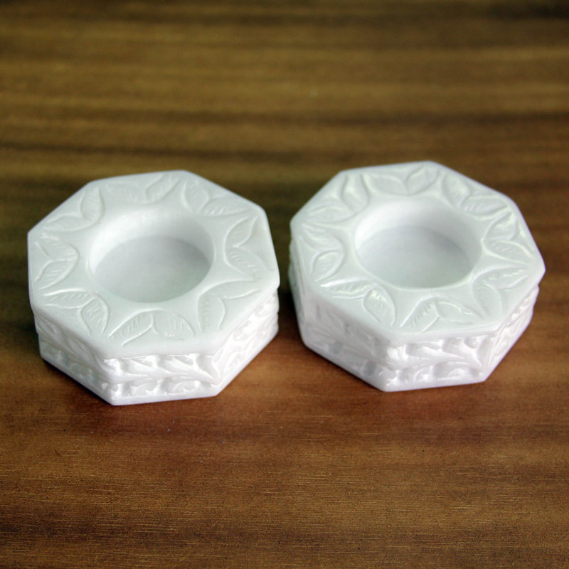 1'' H Stone Tabletop Tealight Holder
