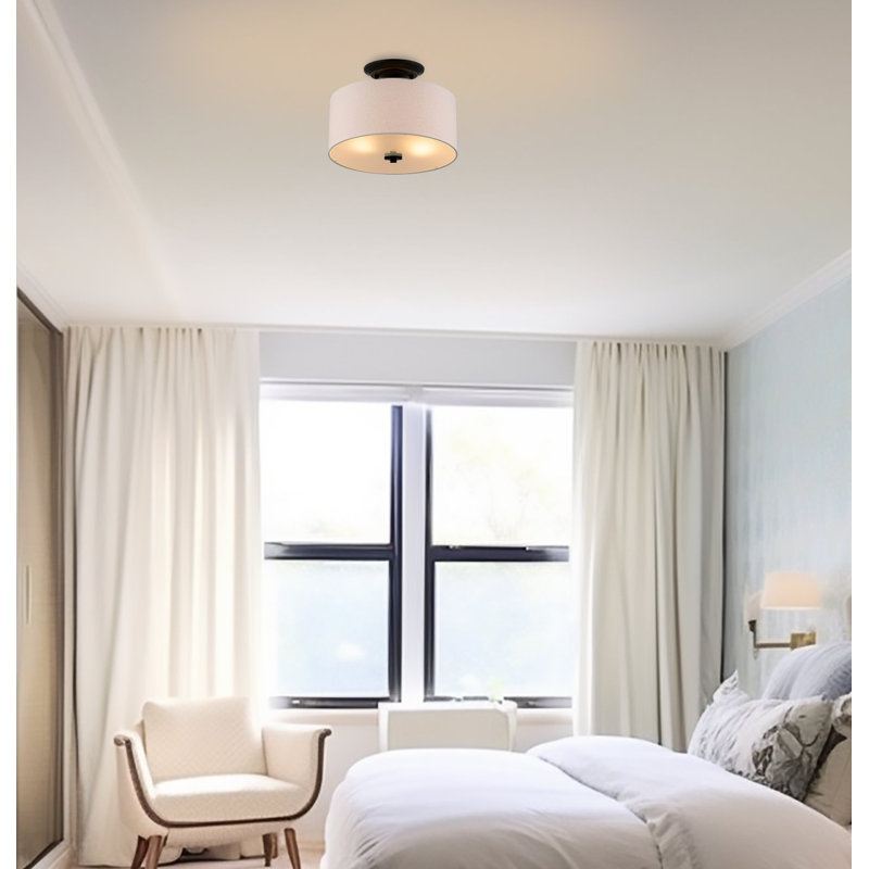 Randlett Fabric Semi Flush Mount