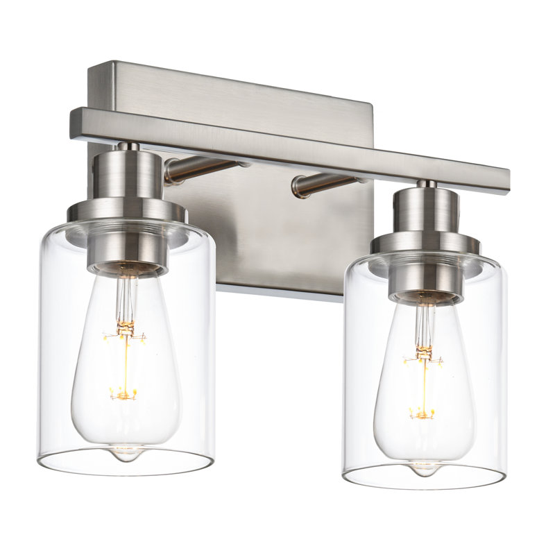 Modern Vanity Light Fixtures Over Mirror, Bathroom Light Fixtures, Vanity Lights, Wall Sconce With Clear Glass Shade For Bathroom, E26 Base