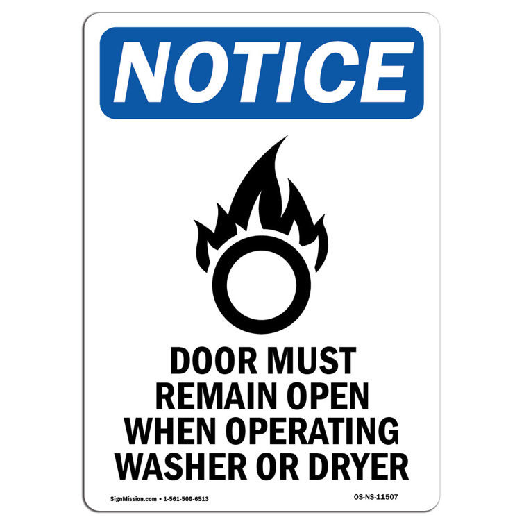 SignMission Door Must Remain Open Sign | Wayfair