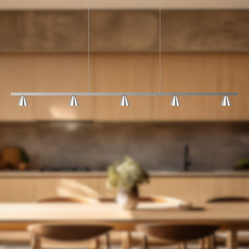 Dune 5 - Light LED Pendant, Brushed Nickel, Brushed Nickel