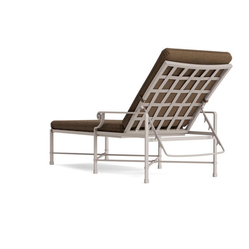 Venetian Outdoor Chaise Lounge, Fusion Moccasian, Dove Smooth