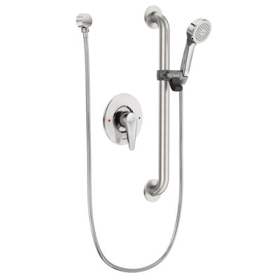 Commercial Handheld Shower Faucet with Grab Bar