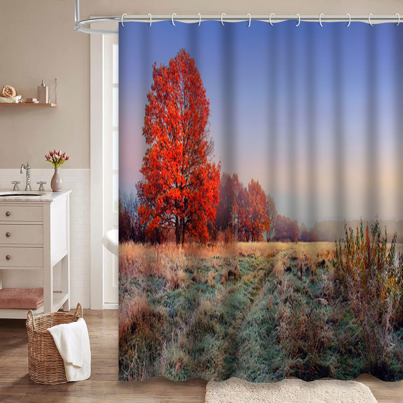 Rideau de douche Autumn Nature, L 72 po x l 78 po