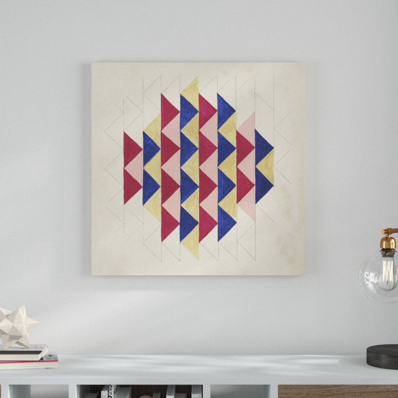 «Geometric Pattern Play IV» par Naomi McCavitt, reproduction d'art graphique sur toile, H 20 po x l 20 po, Toile tendue