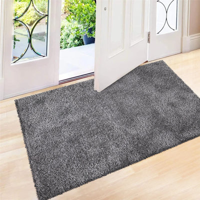 Spandrel Solid Colour Shag Area Rug