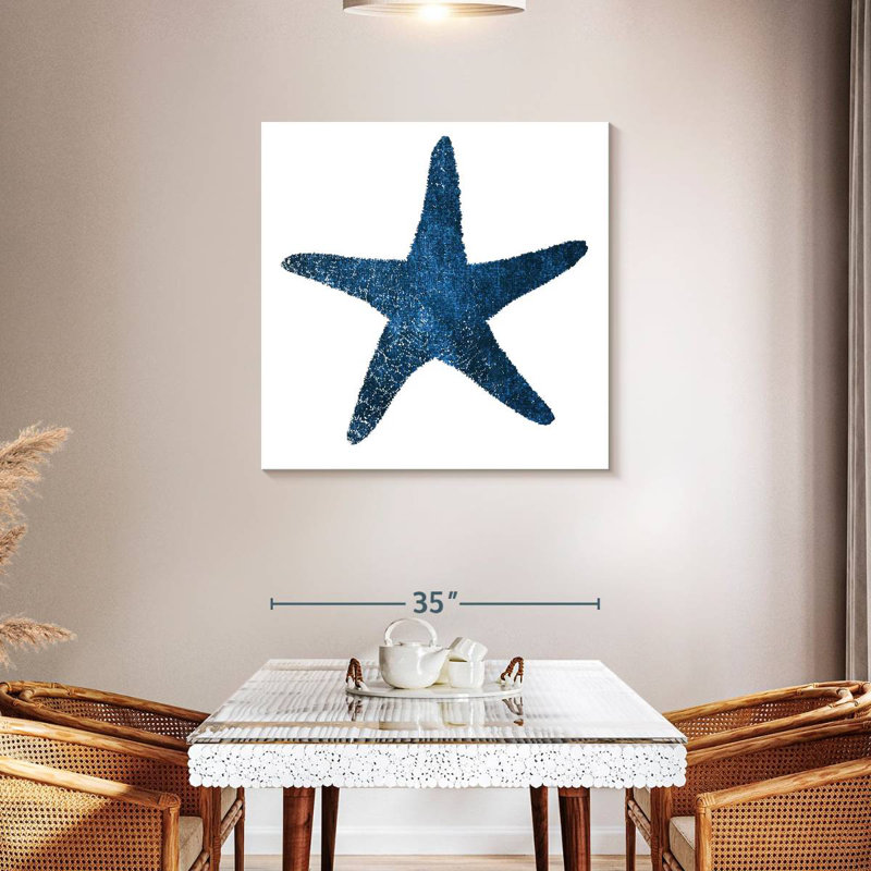 Aletra Navy Starfish, 36" H x 36" W