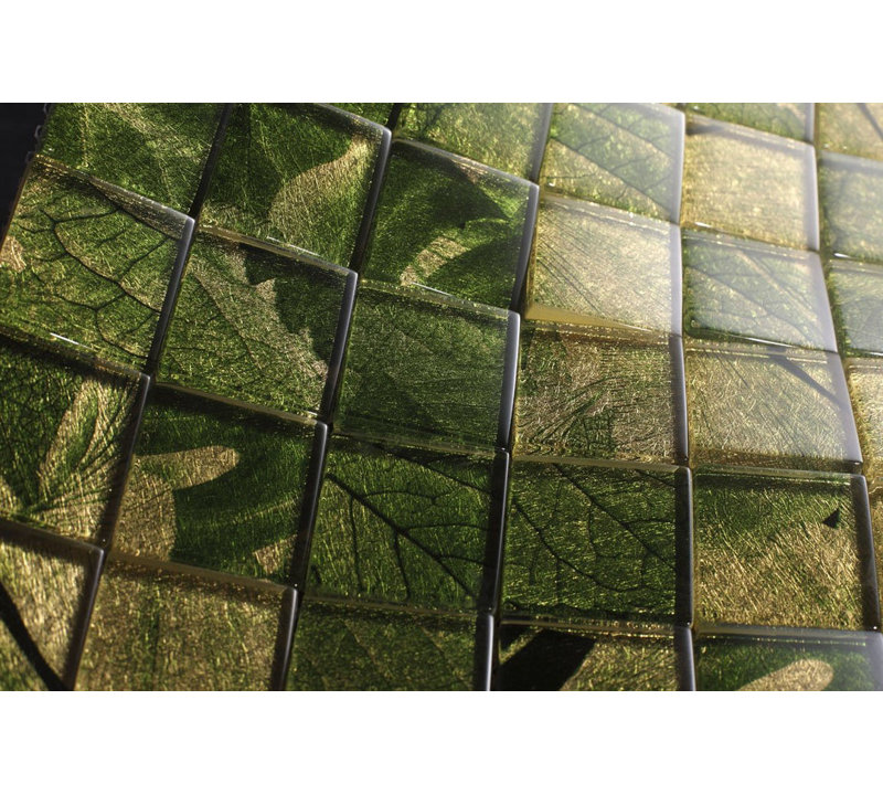 Spring 2" x 2" Glass Mosaic Tile