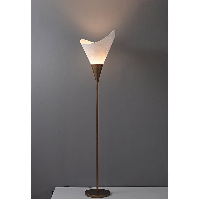 Minimalist Modern Metal-framed DuPont Paper Floor Lamp