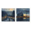 Winter Winter Barn Fading Light I - Barn Wall Art - ensemble d'art mural traditionnel 2 pièces-545829111-545828874-545829109