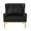 Chaise d'appoint moderne en velours avec structure et coussin en fer-120922552