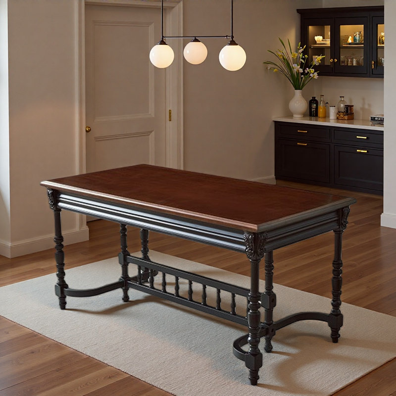 Table de salle à manger French Vintage, H 30,71 po x L 78,74 po x l 35,43 po