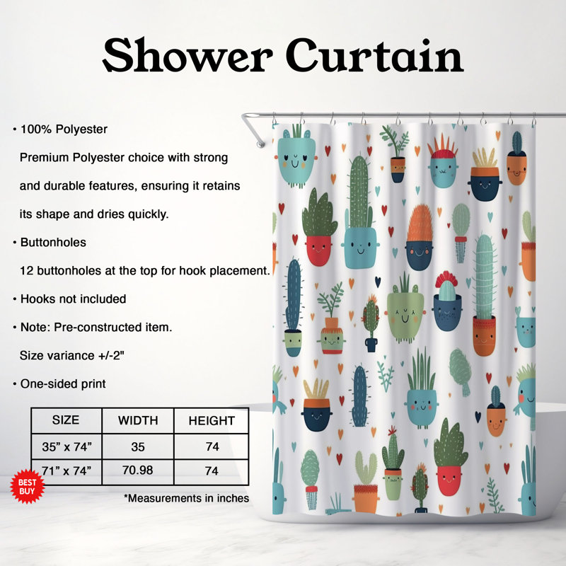 Rideau de douche Rosy Retreat - Premium, H 74 po x l 71 po