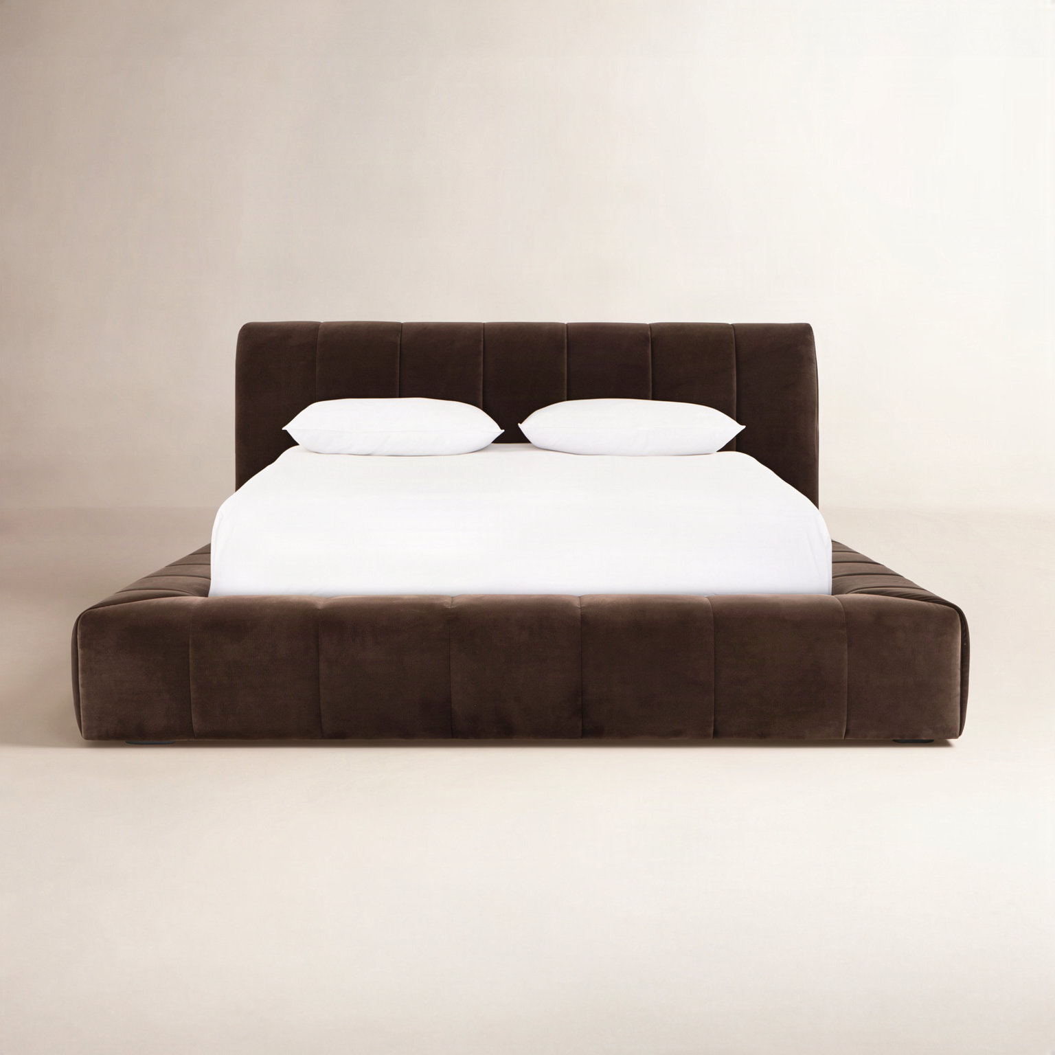 Galene Upholstered Bed, Queen, Surrey Mink
