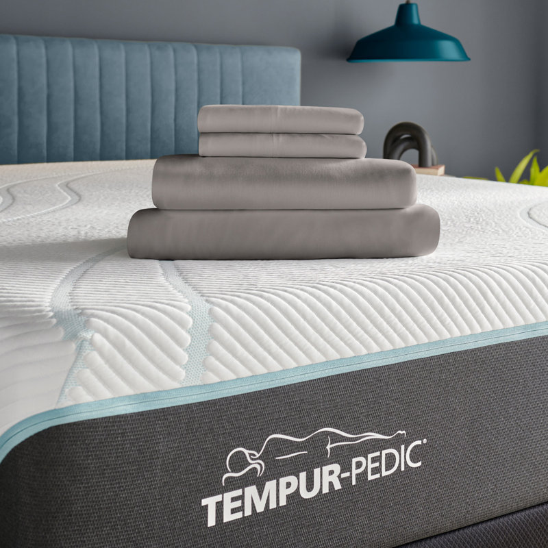 Tempur-Rayon from Bamboo Sheet Set, King Sheet Set + 1 Fitted Sheet/2 King Pillowcases, Cool Gray