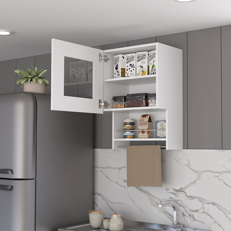 Armoire de cuisine Rekik, Papouasie, blanc, largeur x 19,6