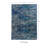 Emanuel Modern Abstract Machine Woven Flatweave Blue and Teal Area Rug with Non Skid Backing -450291452