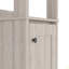 Armoire à linge Jannès, deux tablettes ouvertes, porte simple
